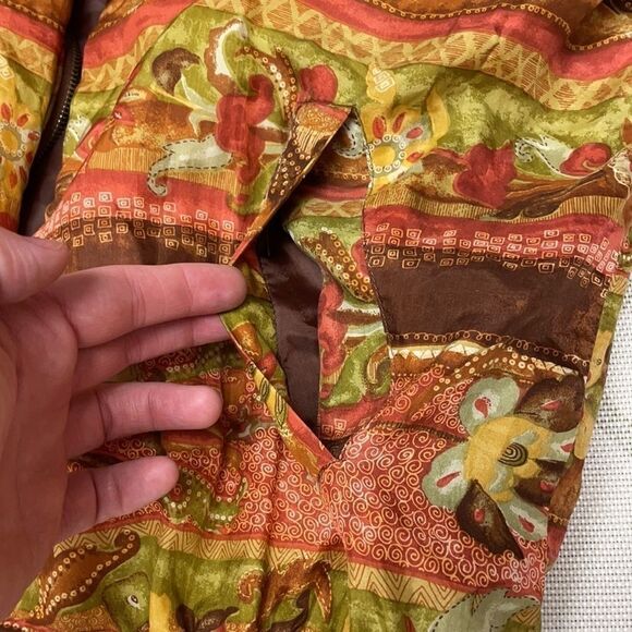 Vintage Petite Sophisticate Floral Silk Jacket PS - Picture 6 of 6